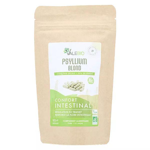 Valebio Organic Blond Psyllium 90 capsules
