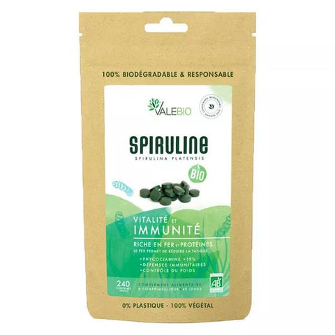 Valebio Spirulina 500mg Organic 240 tablets