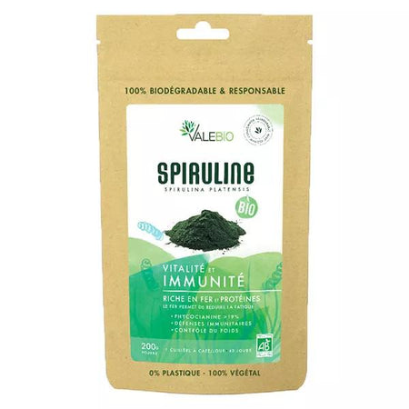 Valebio Spiruline en Poudre Bio 200g