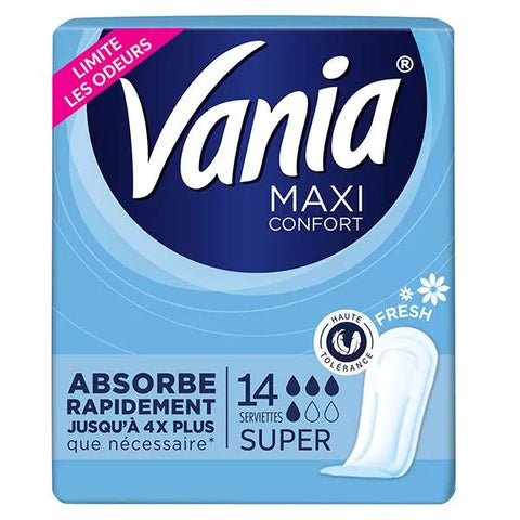 Vania Maxi Confort Super Fresh Damenbinden (14 Stück)