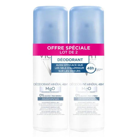 Vichy Deodorant Mineral 48h Spray im Doppelpack 2 x 125ml