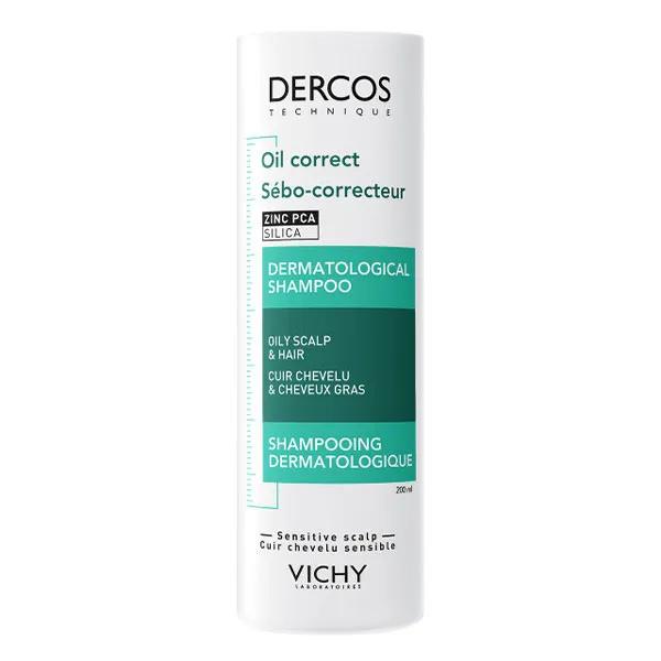 Vichy Dercos Shampooing purifiant sébo-correcteur pour cheveux gras 200ml