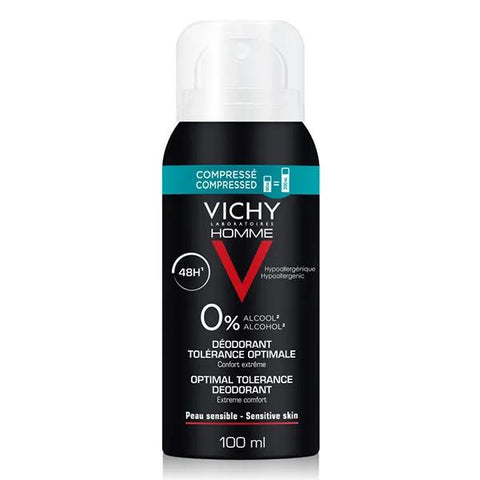 Vichy Homme Optimal Tolerance 48h Deodorant Spray 100ml