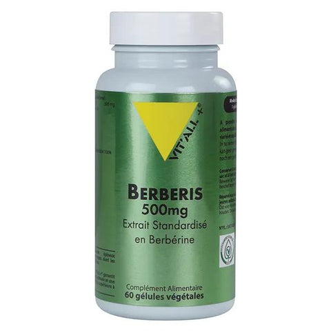 Vit'all+ Berberin standardisierter Extrakt 500 mg – 60 pflanzliche Kapseln