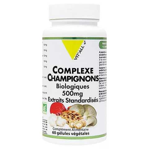Vit'all+ Bio Pilzkomplex 500mg 60 pflanzliche Kapseln