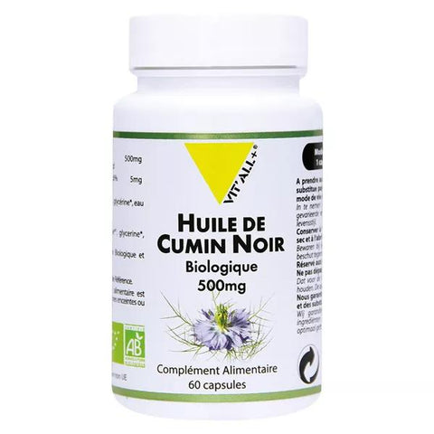Vit'all+ Schwarzkümmelöl 500mg Bio 60 Kapseln