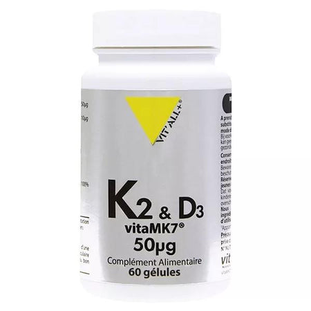 Vit'all+ K2 & D3 VitaMK7® 50µg 60 gélules