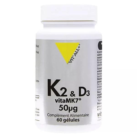 Vit'all+ K2 & D3 VitaMK7® 50µg 60 gélules