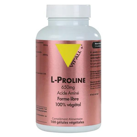 Vit'all+ L-PROLINE 750mg 100 vegetable capsules