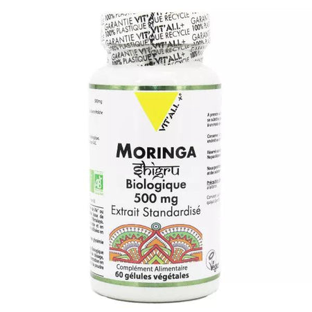 Vit'all+ Moringa 500mg Bio 60 gélules végétales
