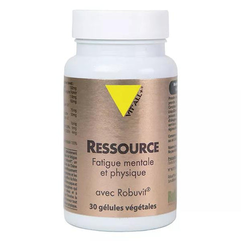 Vit'all+ Ressource Mentale und Physische Kraft 30 pflanzliche Kapseln