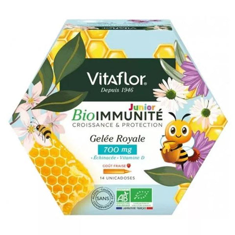 Vitaflor BioImmunity Junior Organic Royal Jelly 700mg 14 Single Doses