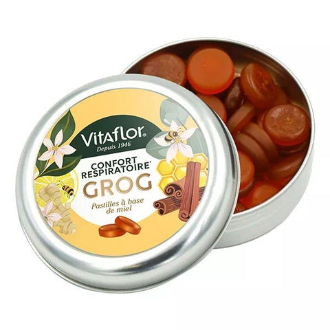 Vitaflor Halspastillen Grog 45g