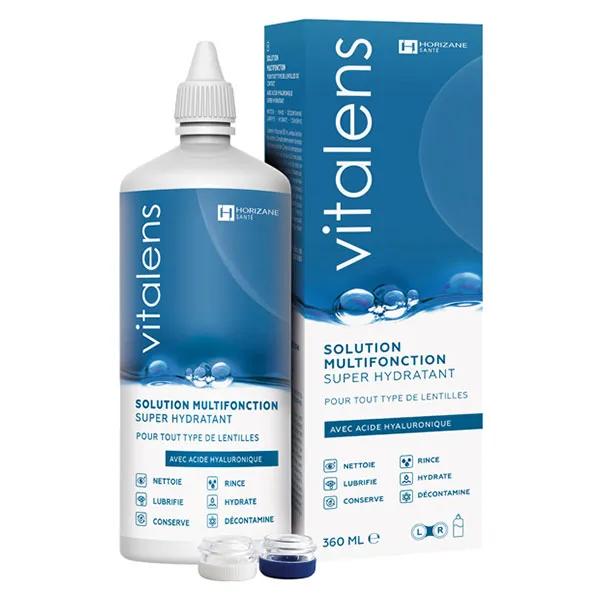 Vitalens Solution de Nettoyage Multifonction pour Lentilles Souples 360ml