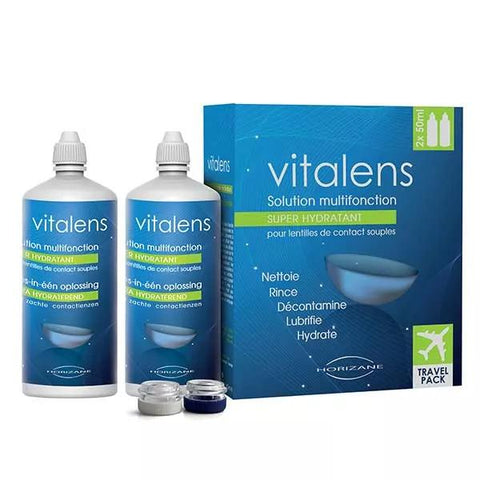 Vitalens Travel Pack Soft Contact Lens Solution Pack of 2 x 50ml