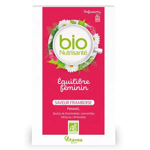 Vitavea BioNutrisanté - Frauen-Balance-Tee - Himbeergeschmack - 20 Beutel