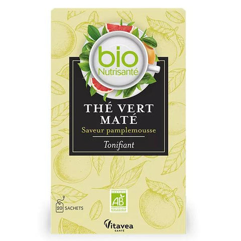 Vitavea - Biosnutrisanté - Grüner Tee Mate Grapefruit - 20 Beutel