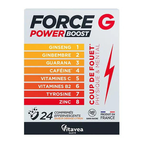 Vitavea Force G Power Boost körperlich und geistig – 24 Brausetabletten