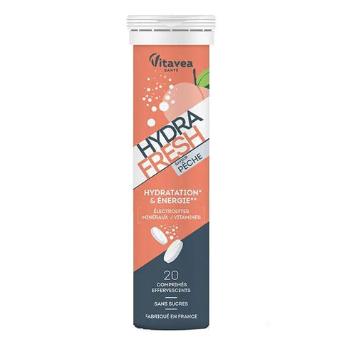 Vitavea HydraFresh Pfirsich Hydratation & Energie 20 Brausetabletten
