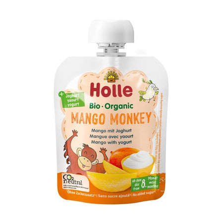 Holle Bio Mango Monkey mangue au yaourt (85 g)