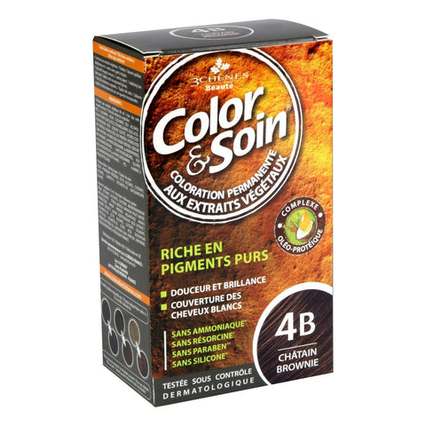 3chênes Coloration Châtain Brownie 4B Set 135ml