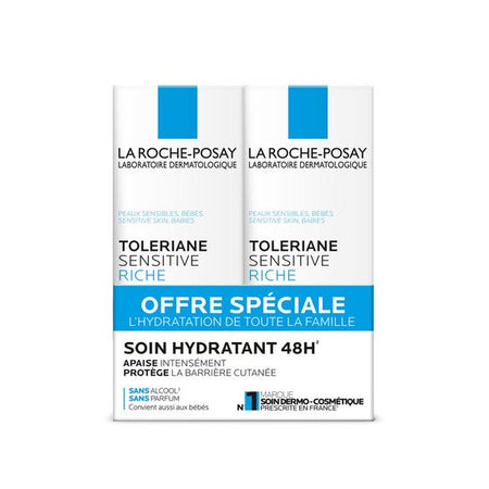 La Roche Posay Tolériane Sensitive Riche Crème apaisante (2x40 ml)