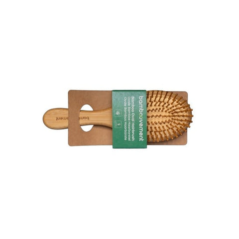 Bamboovement Brosse à cheveux en bambou ovale (1 unité)