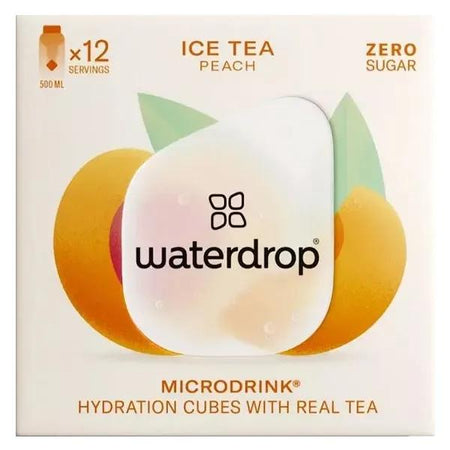 Waterdrop Microdrink Hydratation Thé Glacé Saveur Pêche 12 Cubes Pour Eau