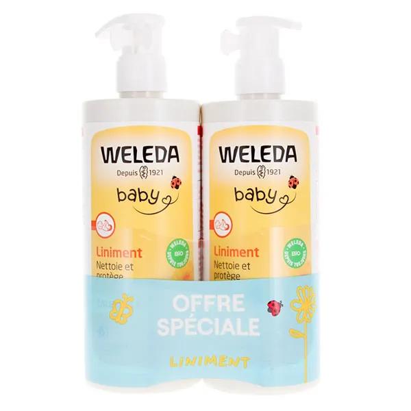 Weleda Bébé Calendula Liniment Bio Lot de 2 x 400ml