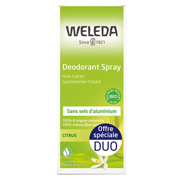 Weleda Citrus Déodorant au Citrus Bio Lot de 2 x 100ml