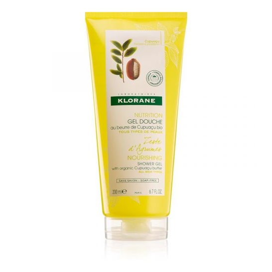 Klorane Gel Douche Cupuaçu Bio Zeste D'Agrumes 200ml