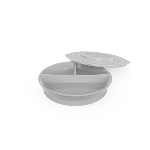 Assiette divisée Twistshake +6 mois Gris 1 pièce