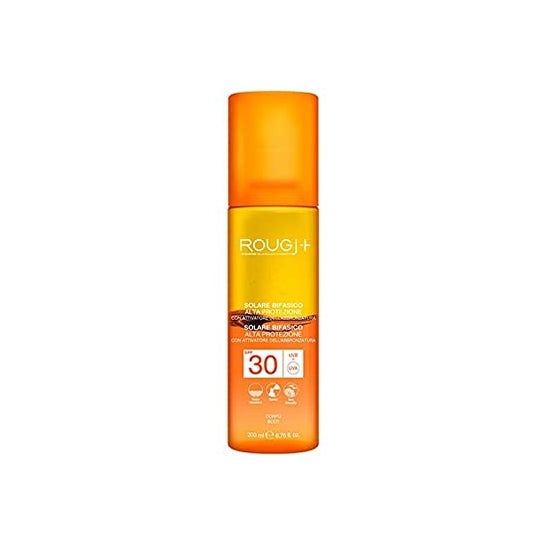 Rougj Ecran solaire biphasé avec activateur SPF30 200ml