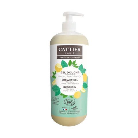 Cattier Duschgel Zitrone Minze Bio 1L