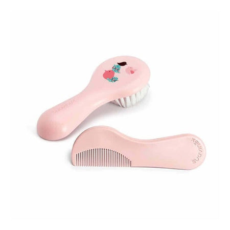 Suavinex™ ensemble brosse et peigne rose