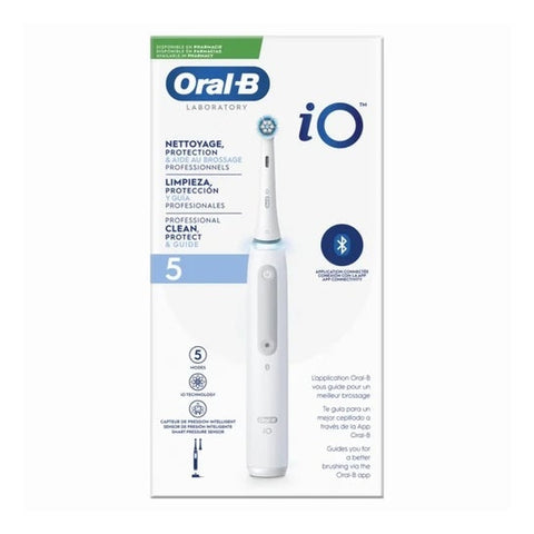 Oral-B Laboratory Kit Io 5 elektrische Zahnbürste weiß + Ersatzbürstenköpfe