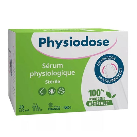Physiodose Physiologische Kochsalzlösung, steril, pflanzlicher Kunststoff (30x10 ml)