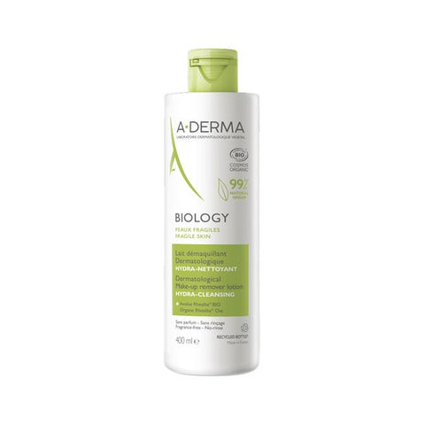 A-DERMA BIOLOGY Dermatologische Reinigungsmilch mit hydratisierender Wirkung — 400 ml