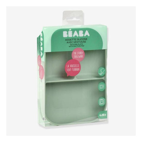 Béaba Plat Divisé Silicone Vert Sauge (1 unité)