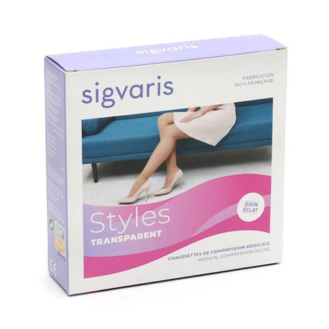 SIGVARIS Ch/Sigv2 Styl transparent schwarz XS L