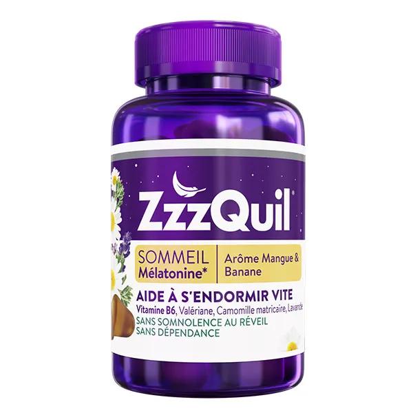 ZZZQUIL Sommeil Mangue - Banane 60 gommes