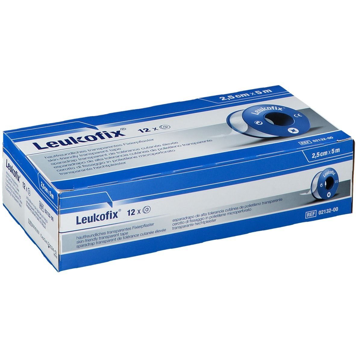 Leukofix® 2,5 cm x 5 m — 12 pièces