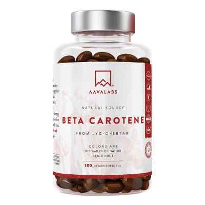 Aavalabs Beta-Carotin Vitamin A vegane Weichkapseln (180 Stück)