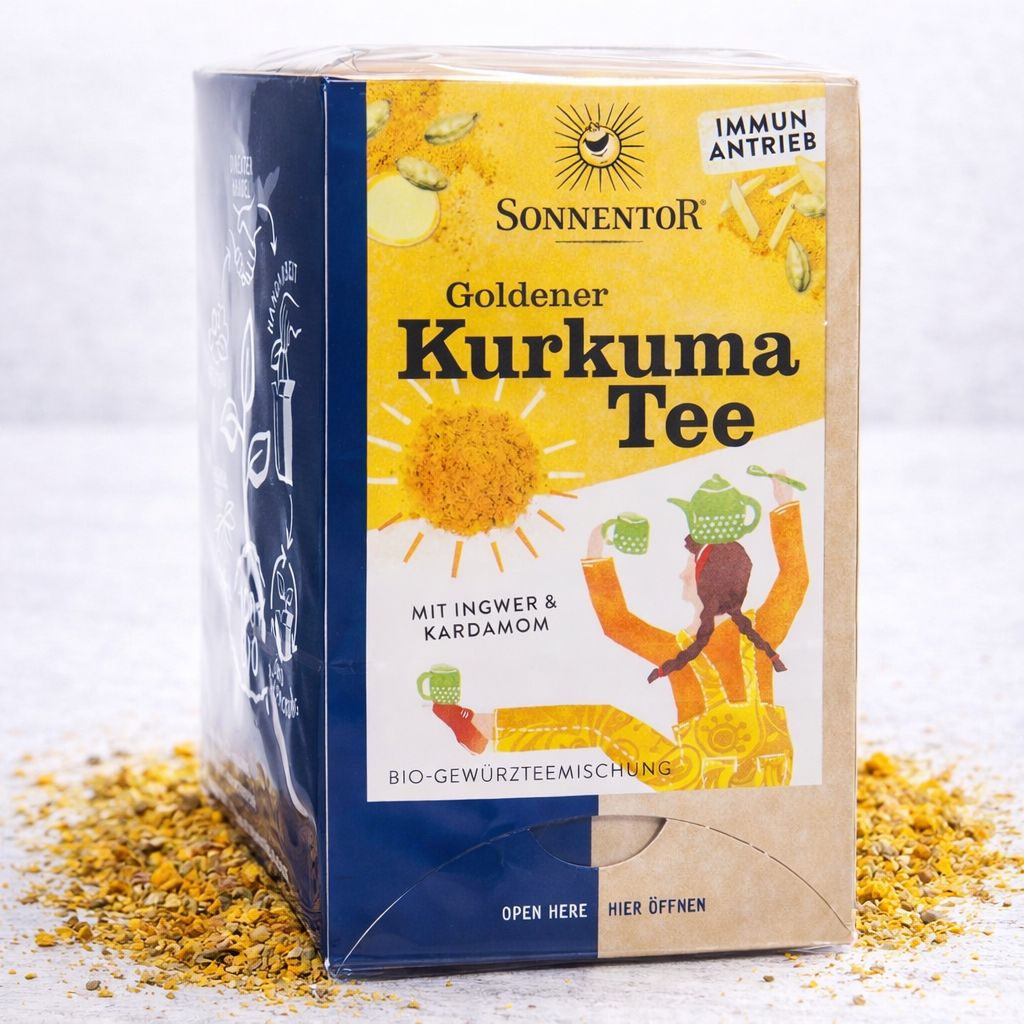 Sonnentor® Thé doré au curcuma (18 sachets)