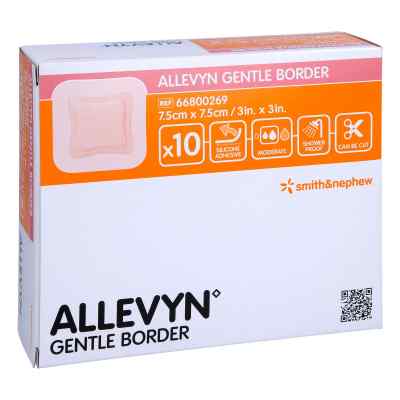 Allevyn Gentle Border pansement en mousse 7,5x7,5 cm (10 pièces)
