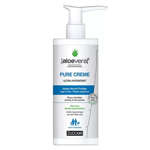 (aloevera)2 Zuccari Pure Crème Ultra-Hydratant (400 ml)