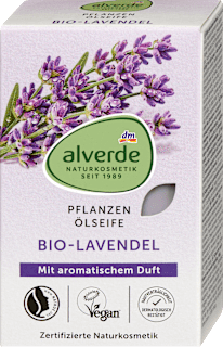 alverde NATURKOSMETIK savon à l'huile végétale à la lavande (100 g)