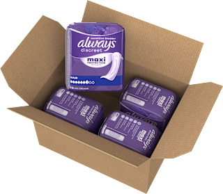 Always Discreet Inkontinenz-Slipeinlagen Maxi Comfort Sparpaket (4x12 Stück), 48 Stück
