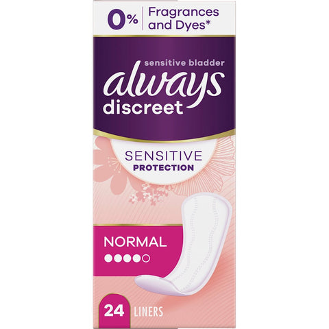 Always Discreet protège-slips incontinence Sensitive Normal (24 pièces)