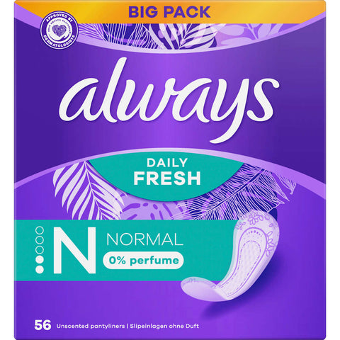 Always Daily Fresh Normal ohne Duft, Big Pack (56 Stück)